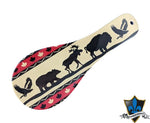 Canadian Wild Life beige and red  Spoon Rest - Souvenir Du Quebec, Maple Syrup, Souvenirs, Montreal