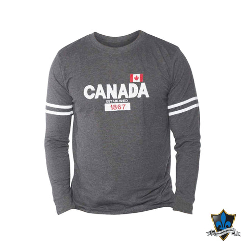 100% Cotton Long Sleeves Canada T-Shirt. - Souvenir Du Quebec, Maple Syrup, Souvenirs, Montreal
