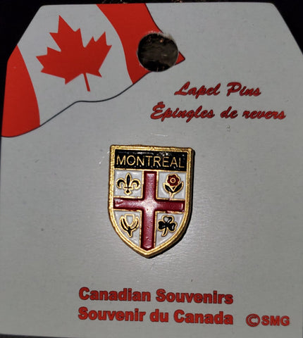 Montreal Crest Lapel pin. - Souvenir Du Quebec, Maple Syrup, Souvenirs, Montreal