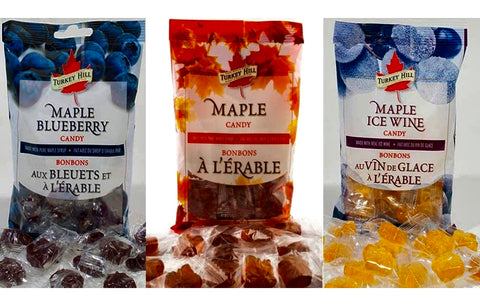 Pure Canadian Maple blueberry ,Icewine,Maple Candy 90g.