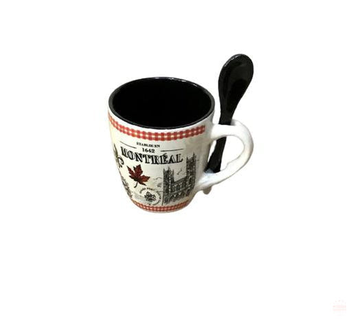 Montreal expresso 4oz MUG WITH SPOON box.