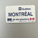 Montreal license plate magnet