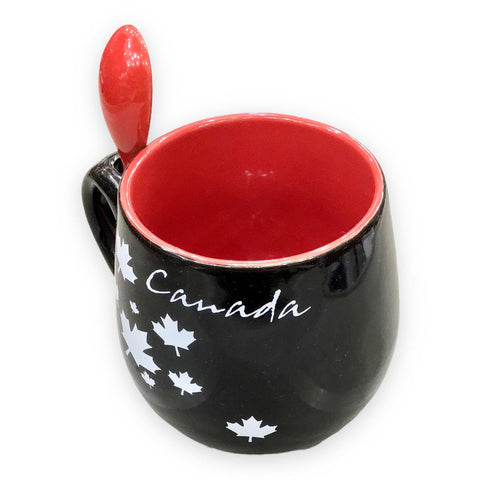 Souvenir du Quebec Canadianflag  Mug with Spoon