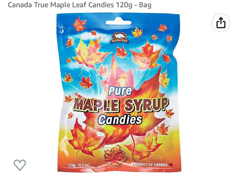 Pure Canadian Maple  Candy 120 g.