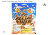Pure Canadian Maple  Candy 2 packs of 120 g.