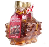 3 X  50 Ml Canadian turkey hill Maple syrup Maple Leaf Shaped Bottles