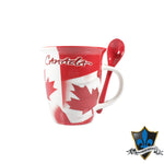 Souvenir du Quebec Canadianflag  Mug with Spoon - Souvenir Du Quebec, Maple Syrup, Souvenirs, Montreal