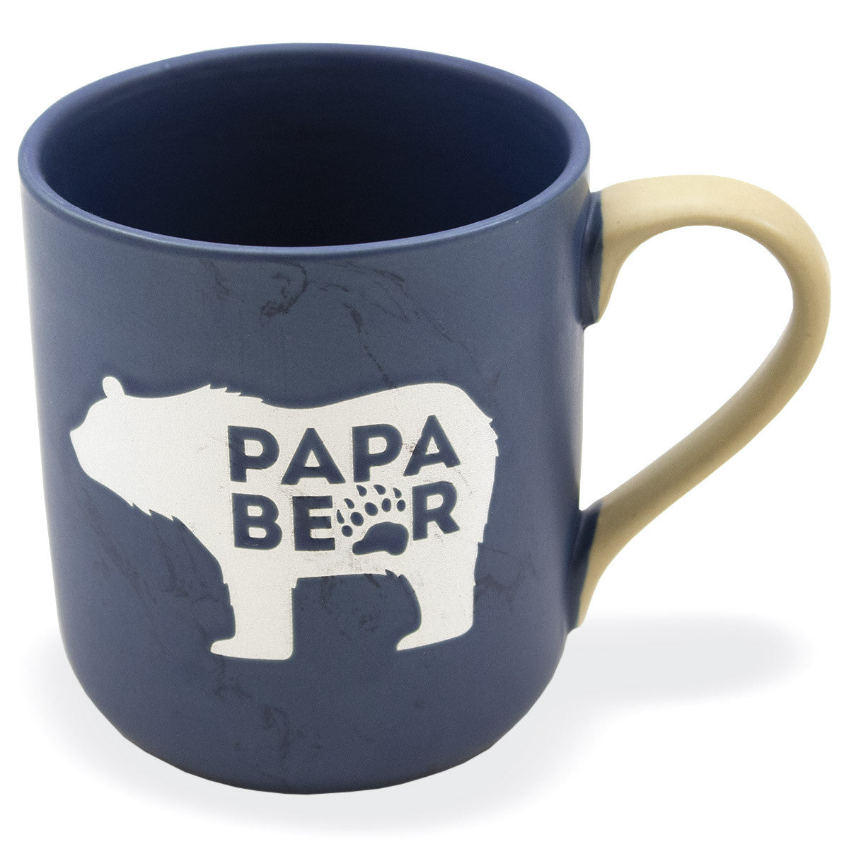 Mug en céramique à l'aspect marbré Papa Bear.