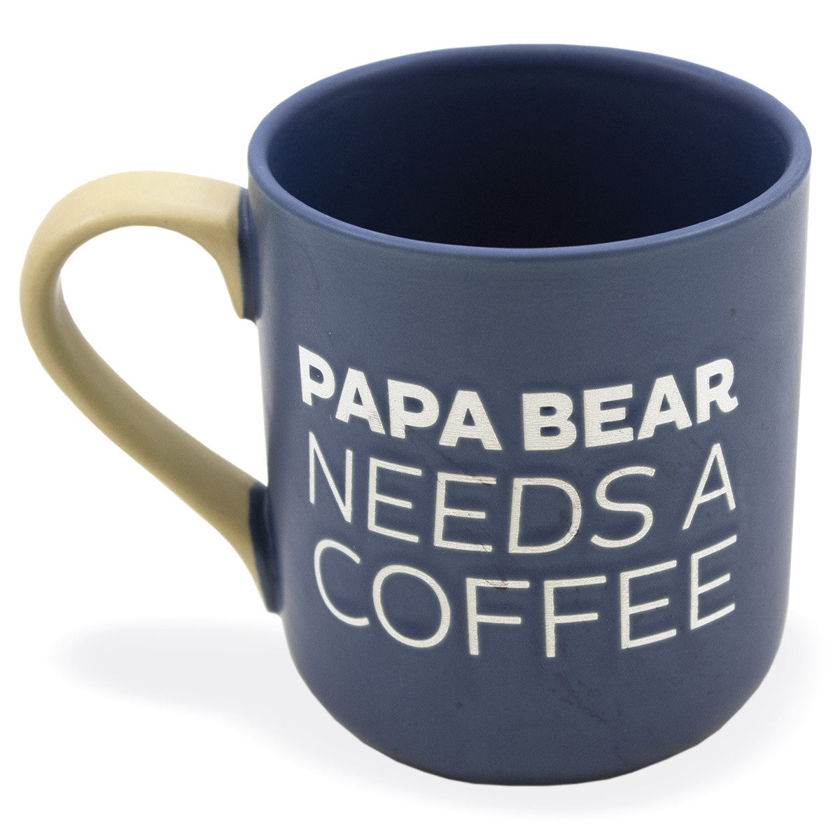 Mug en céramique à l'aspect marbré Papa Bear.
