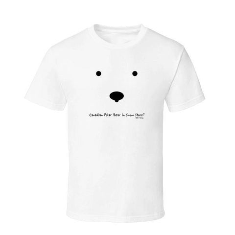 Canadian Polar Bear In Snow Storm T.Shirt Per Design. - Souvenir Du Quebec, Maple Syrup, Souvenirs, Montreal