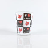 I Love Montreal Shot glass in French. - Souvenir Du Quebec, Maple Syrup, Souvenirs, Montreal