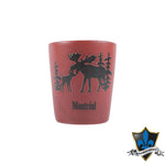 Navy Blue Ceramic Moose Shotglass - Souvenir Du Quebec, Maple Syrup, Souvenirs, Montreal