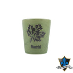 Ceramic Maple Leaf Shot glass in 3 colours. - Souvenir Du Quebec, Maple Syrup, Souvenirs, Montreal